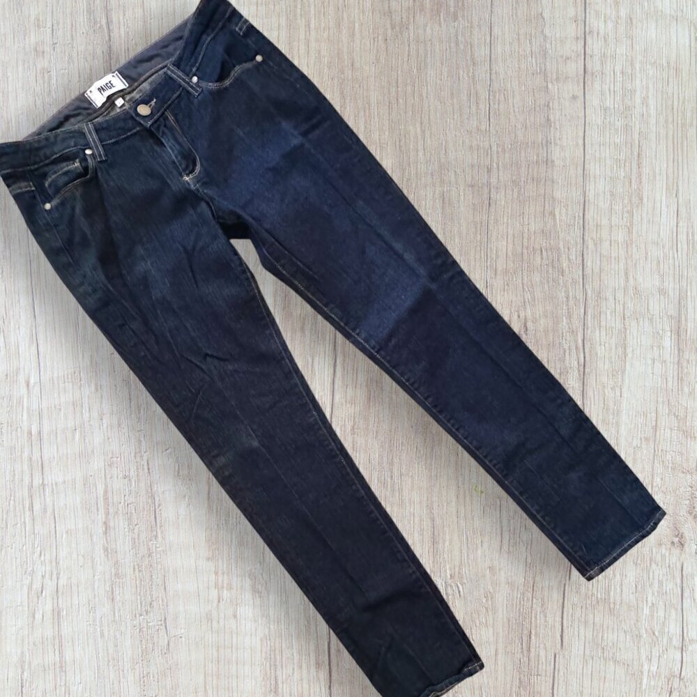 PAIGE Jimmy Jimmy Skinny Stretch Dark Wash Denim Jeans Pants Women's 27